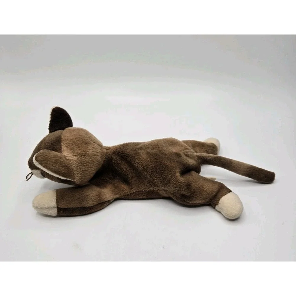 Ty Beanie Baby Pounce the Cat 1997 Retired 5th Generation beanie w/ PVC Pellets